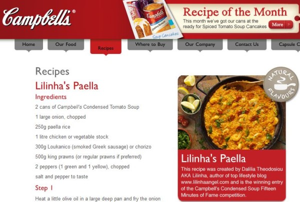 Campbell Soup - Lilinha Paella