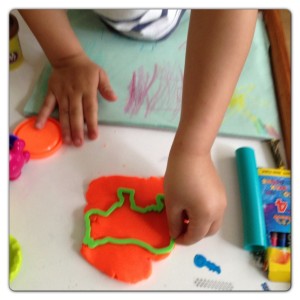 Using Play Doh to Make Animals