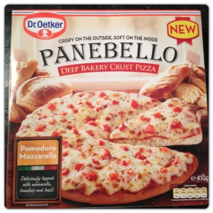 Dr. Oetker Panebello Pomodoro Mozzarella. 