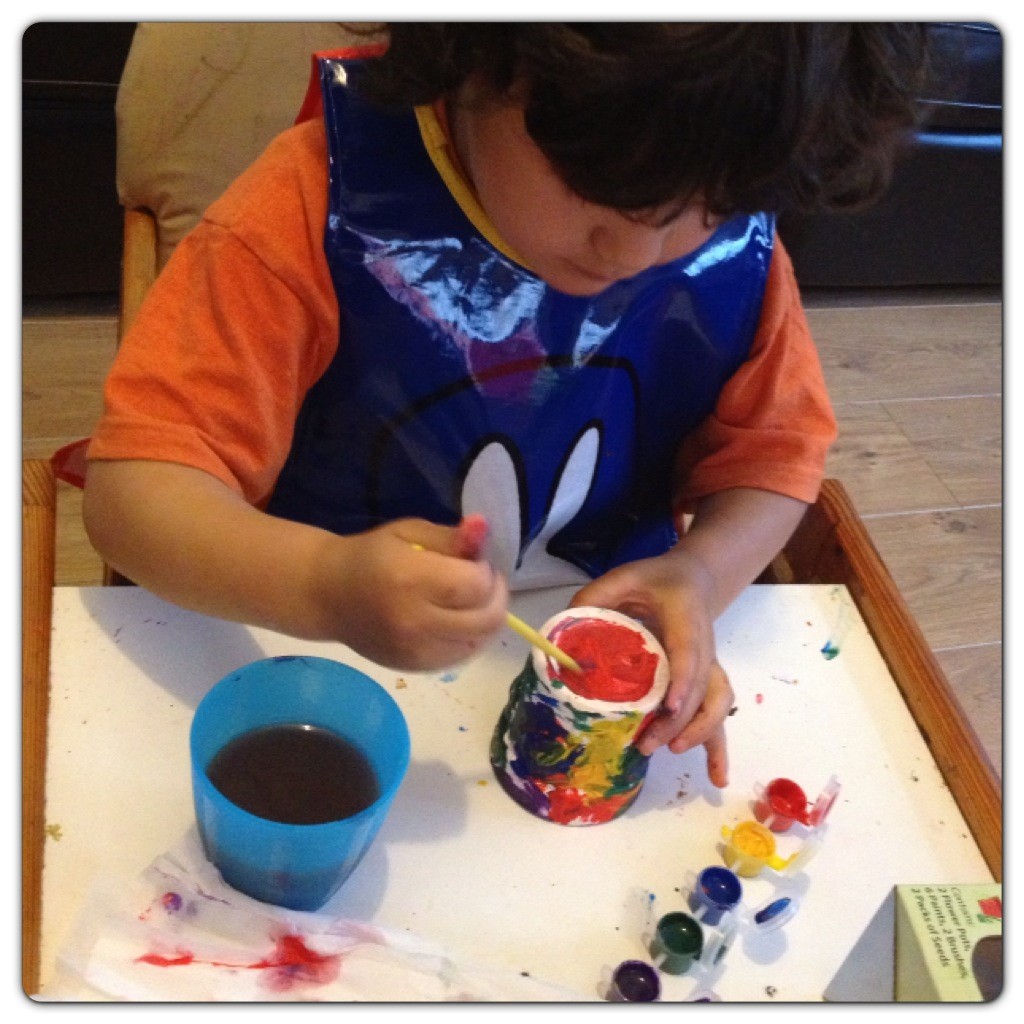 Little Man Painting with Miffy's Tabard