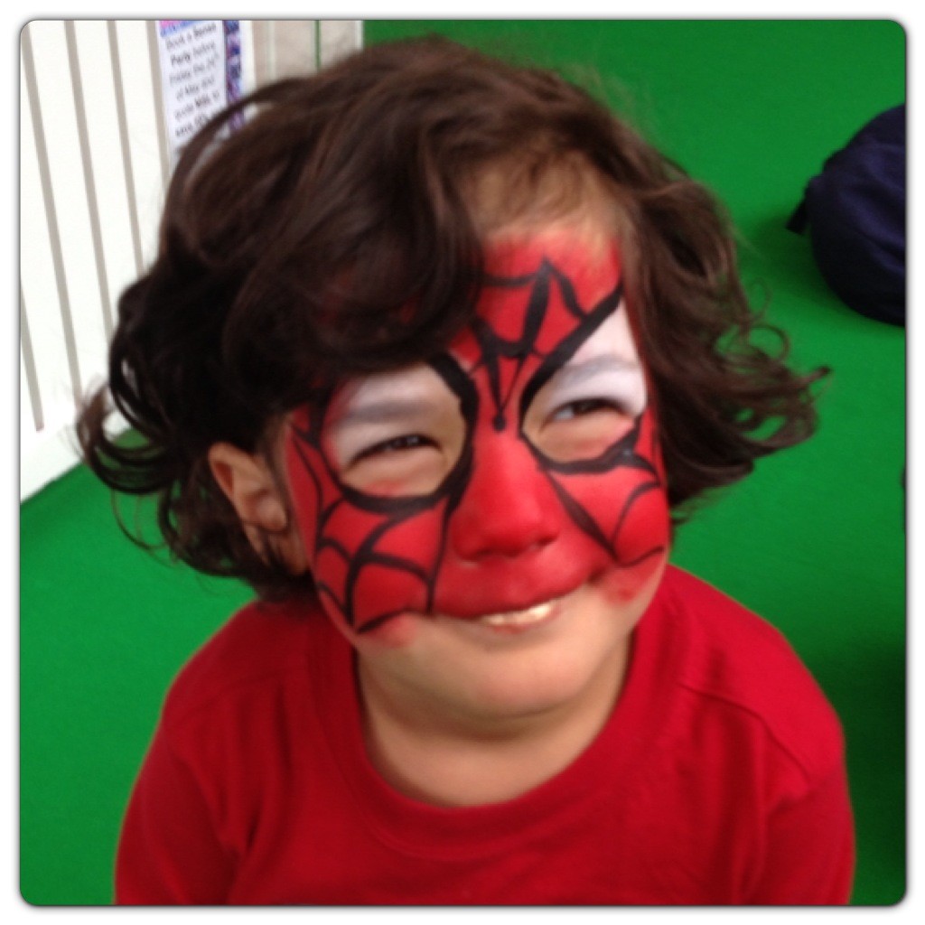 Spiderman Facepainting