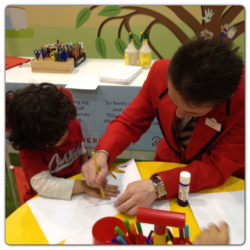 Handprinting at Butlins Stand