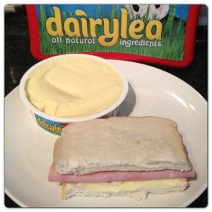 Mighty Mature Dairylea and Ham Sandwich