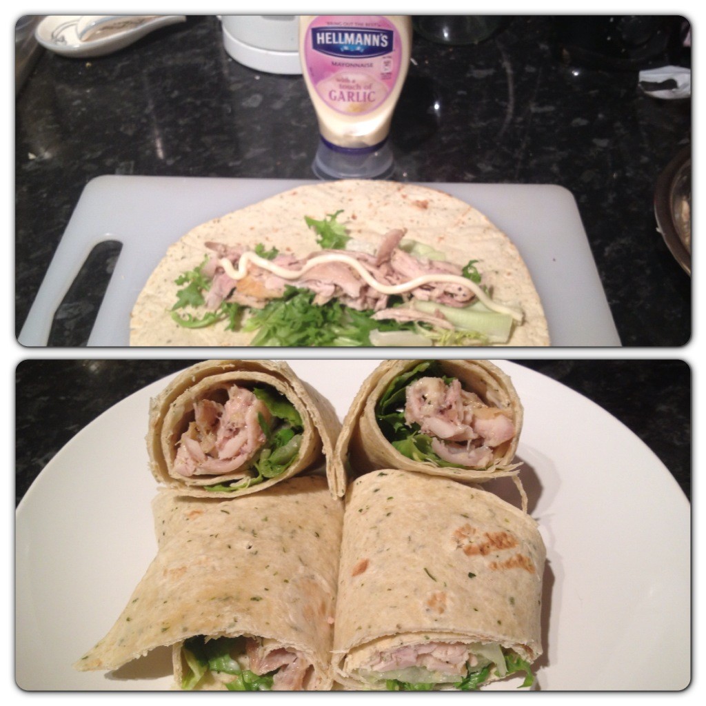 Recipe 4: Garlic Chicken Mayo Wrap