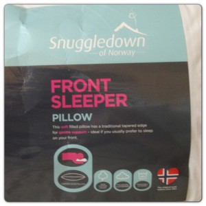 Snuggledown Front Sleeper Pillow