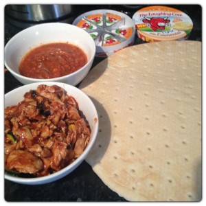 Chicken and Laughing Cow with Emmental Pizza
