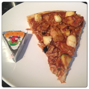 Chicken and Laughing Cow with Emmental Pizza