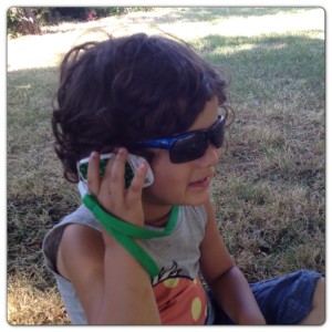 Little Man Chatting on 1stFone