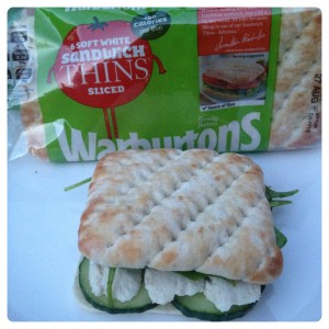 Chicken Supreme, with Warburtons Sandwich Thins.