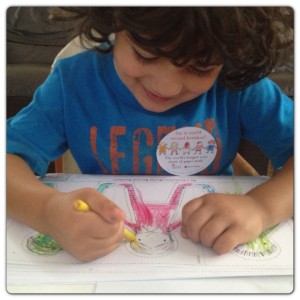 Little Man Colouring Paper Dolls