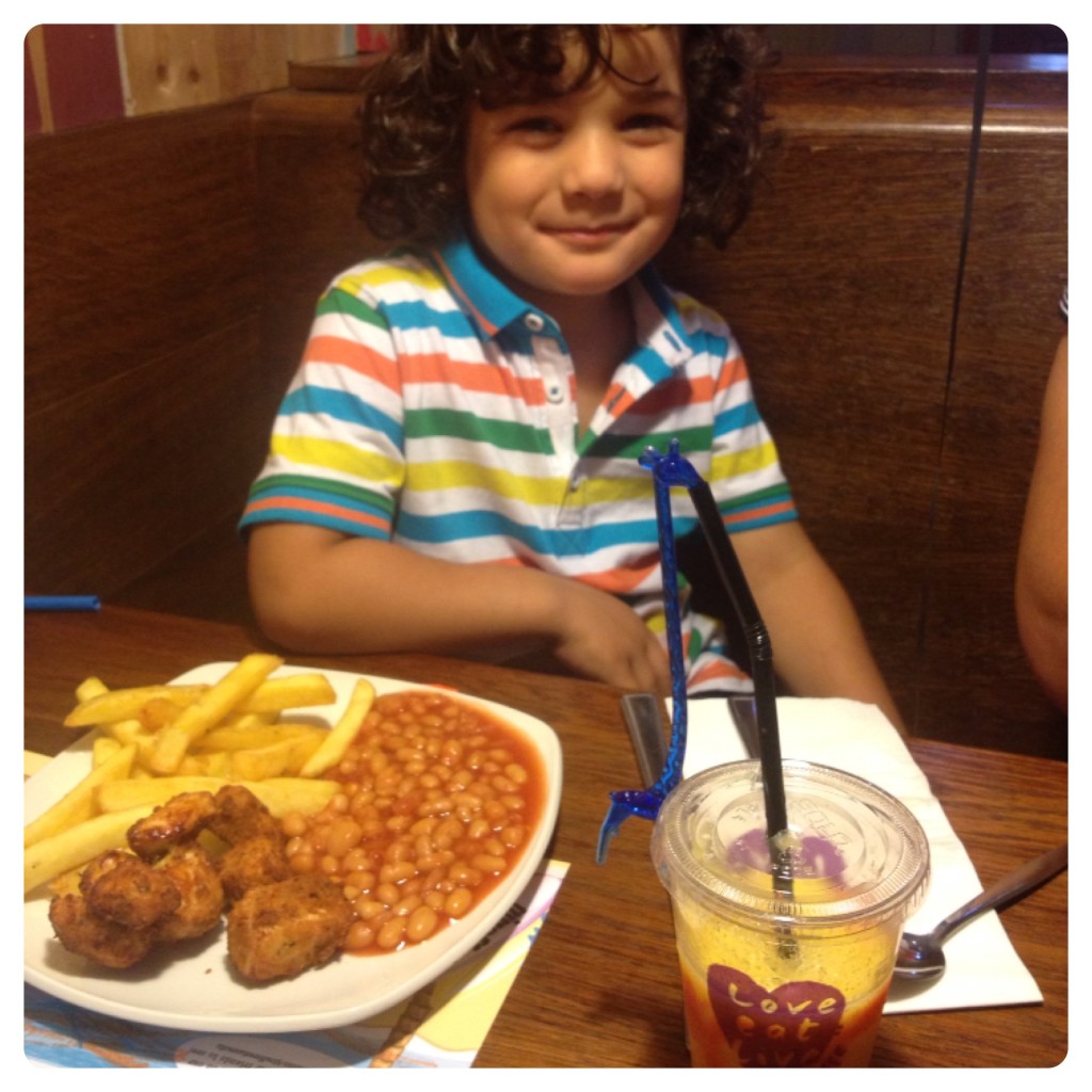 Kids Meal at Giraffe Restaurant