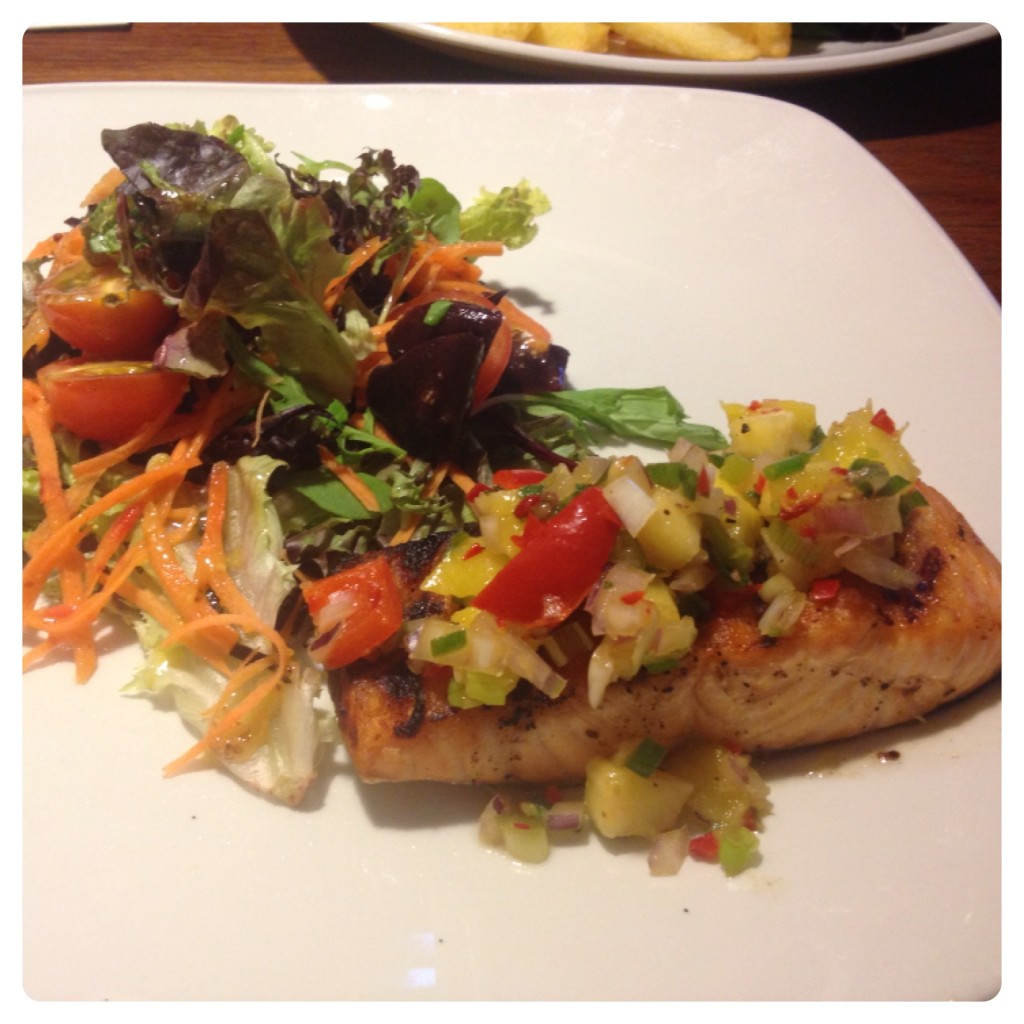 Simply Grilled Salmon with Salad