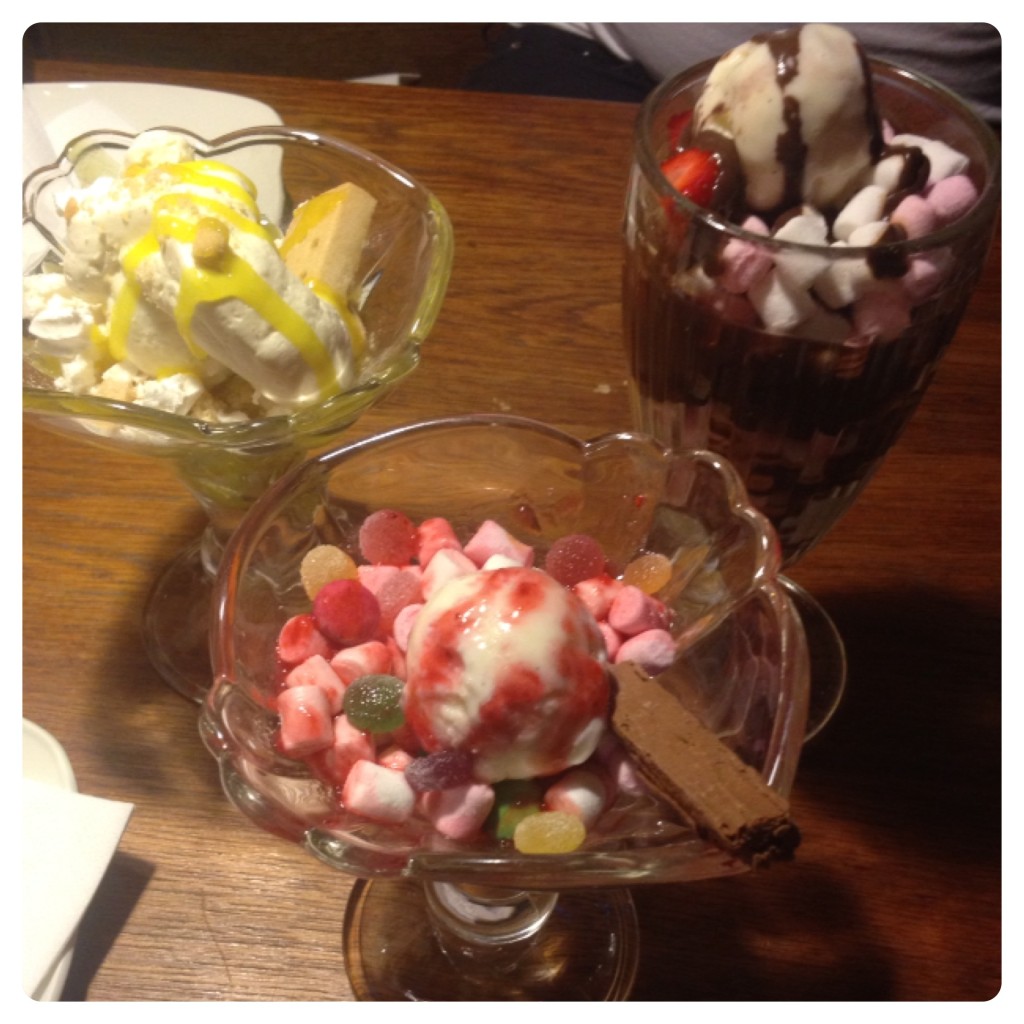 Sundae Desserts at Giraffe