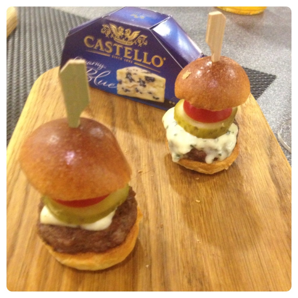 Ground Rib Steak Burger with Castello Danish Blue