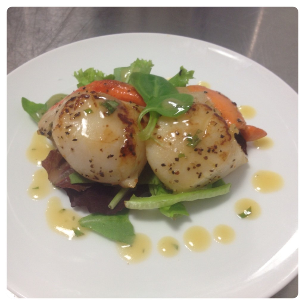 Pan fried Scallops with Beurre Blanc