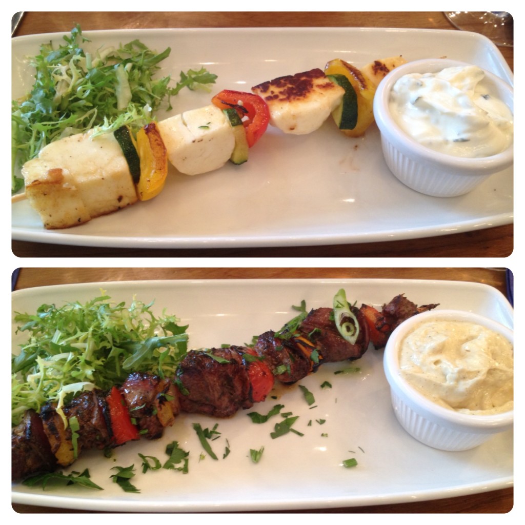 Haloumi and Lamb Skewers 