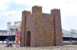 Cadbury Pebbles Castle at Brighton Beach