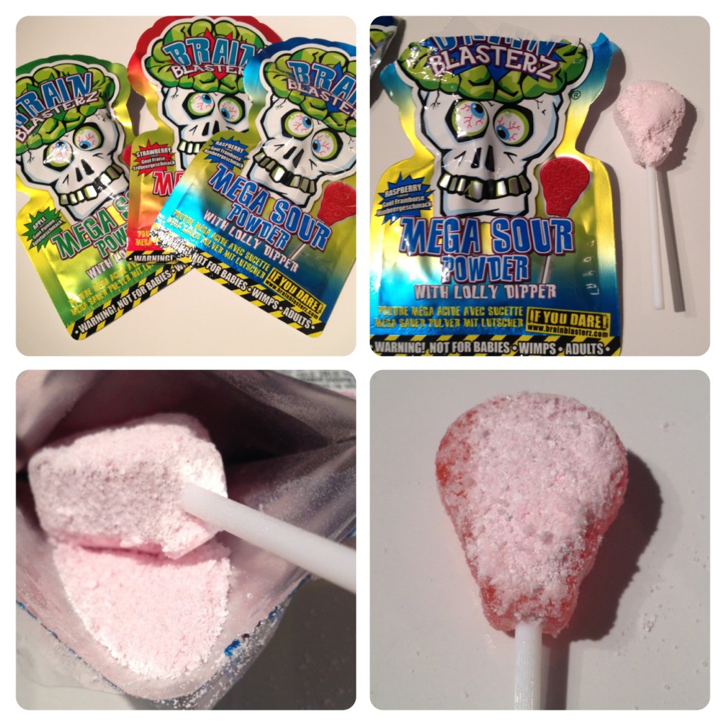 BrainBlasterz Mega Sour Powder with Lolly Dipper