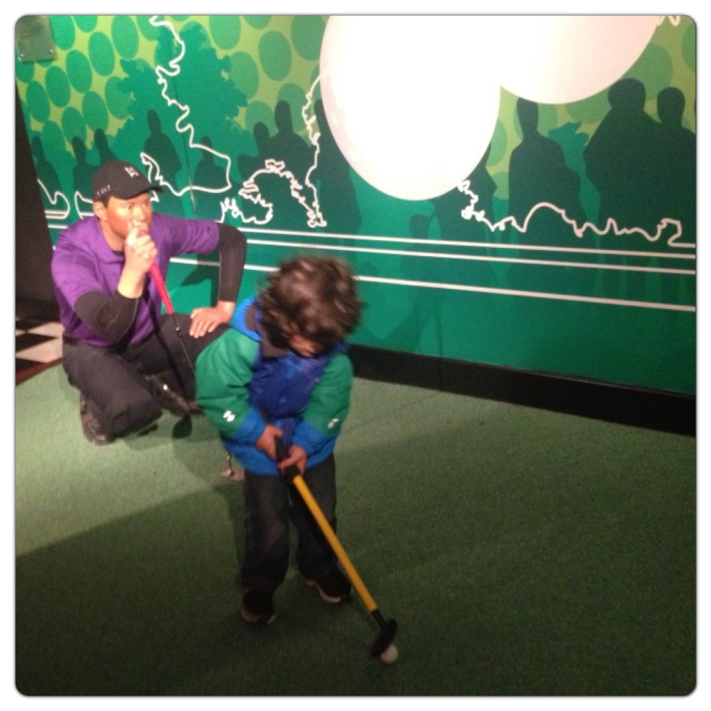 Golf at Madame Tussauds