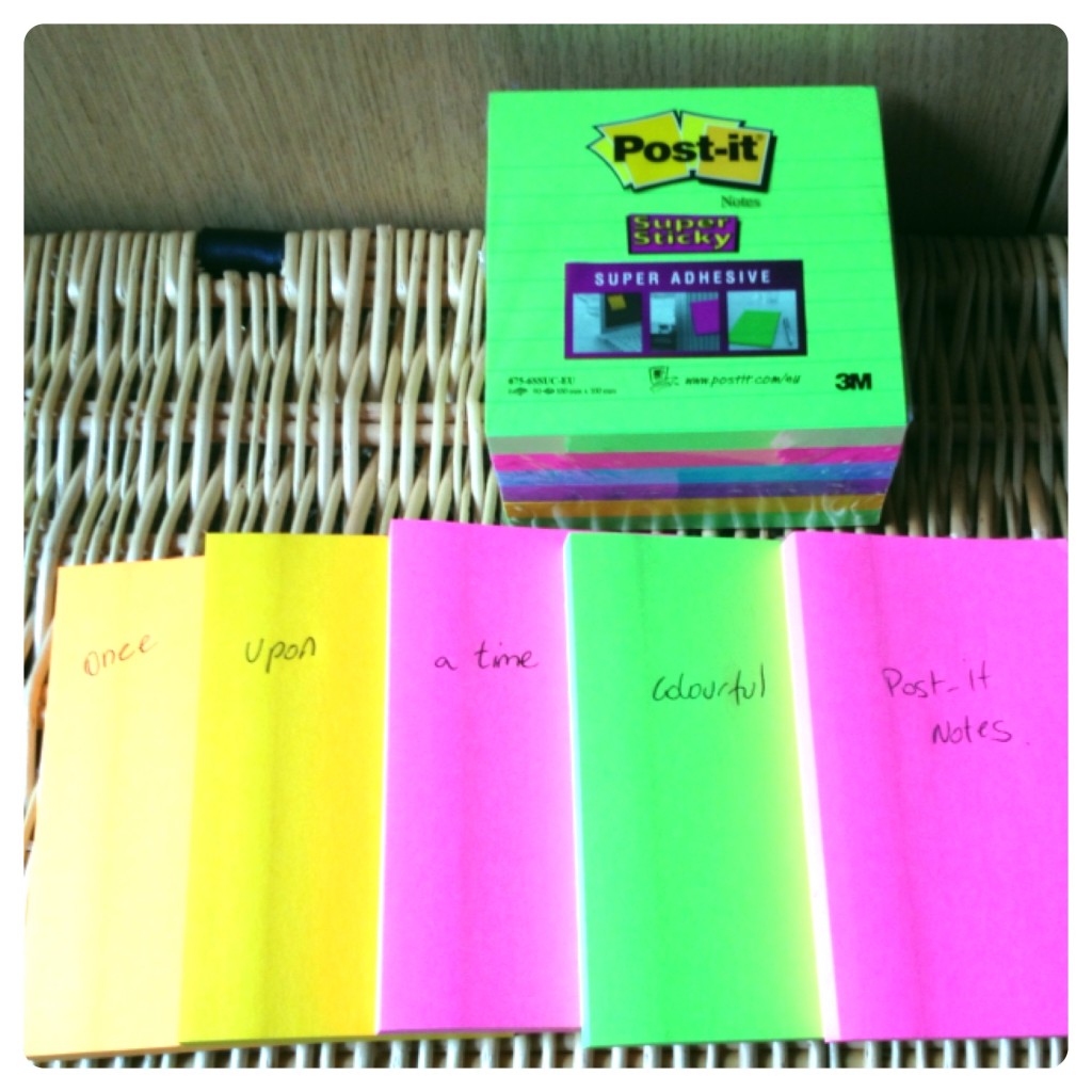 Once Upon a Time, Colourful Post-it Notes...