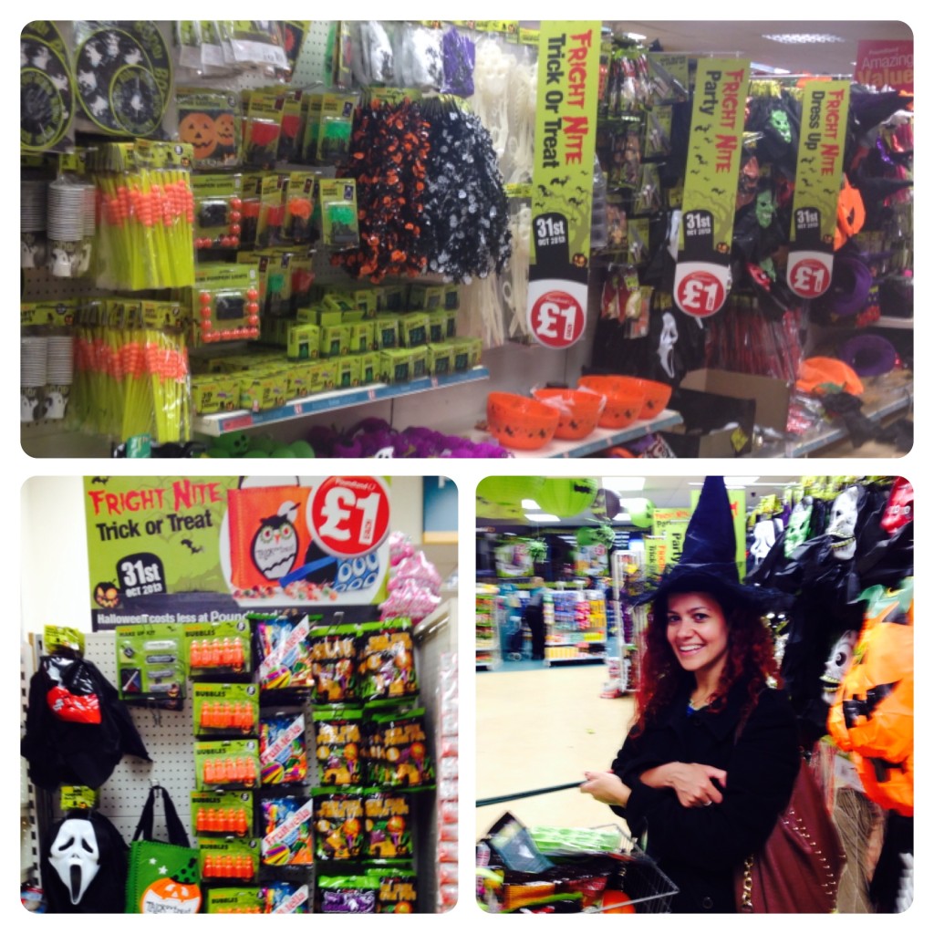 Shopping for Halloween at Poundland