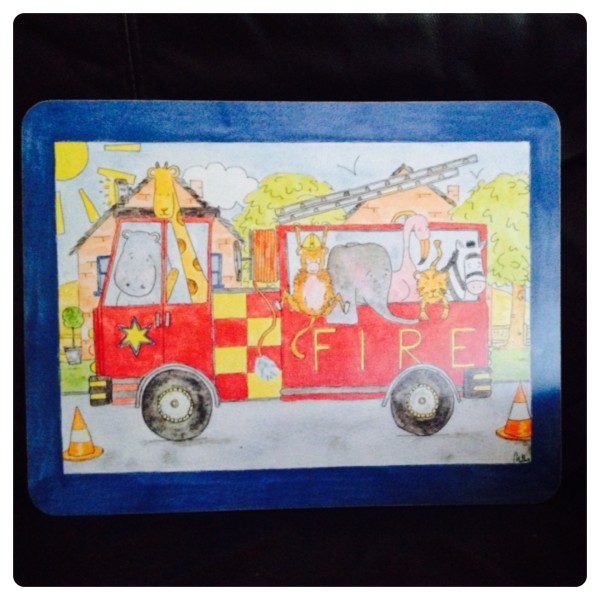 Fire Engine Placemat 