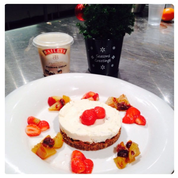 Festive Cheesecake with Baileys Pouring Cream