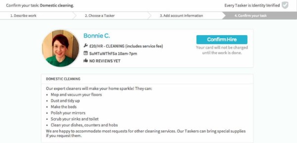 Chooking Tasker on TaskRabbit 