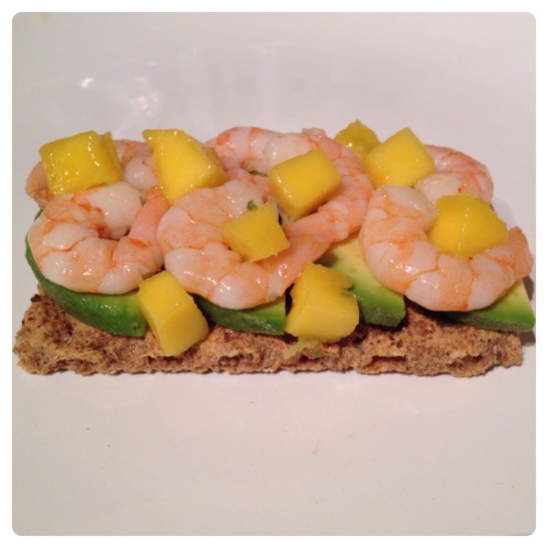 Prawn, Mango and Avocado with Ryvita Sesame Crispbread