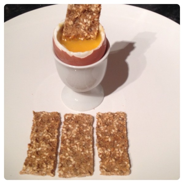 Ryvita Pumpkin Seeds & Oats Crispbread Soldiers with Soft Boiled Egg