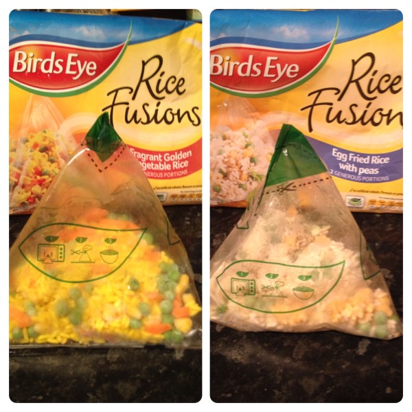 Birds Eye Rice Fusions: Egg Fried Rice and Fragrant Golden Rice