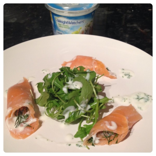 Smoked Salmon and Creme Fraiche Salad