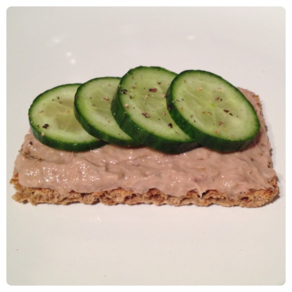 Tuna Mayo with Cucumber on Ryvita Sunflower Seed & Oat Cripsbread 