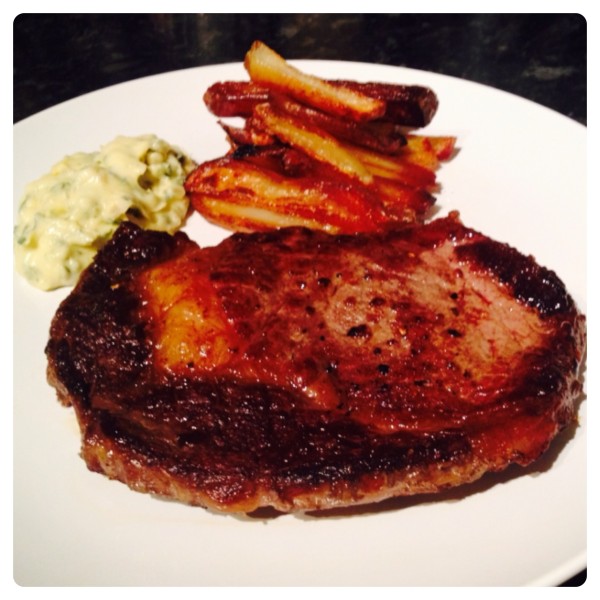 Aubrey Allen Steak with Hand Cut Skin-on Chips and Bearnaise Sauce