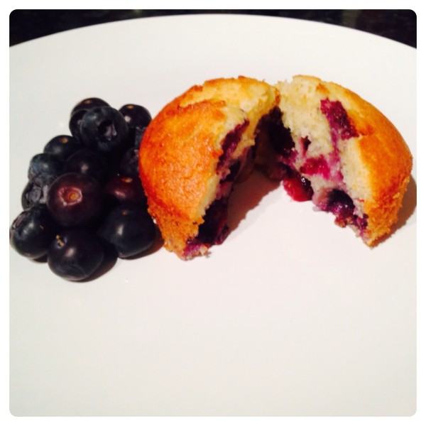 Blueberry & Coconut Cake with Fresh Blueberries