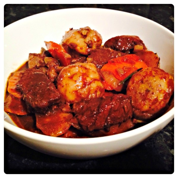 Beef Stew in Red Wine with Herb Dumpling