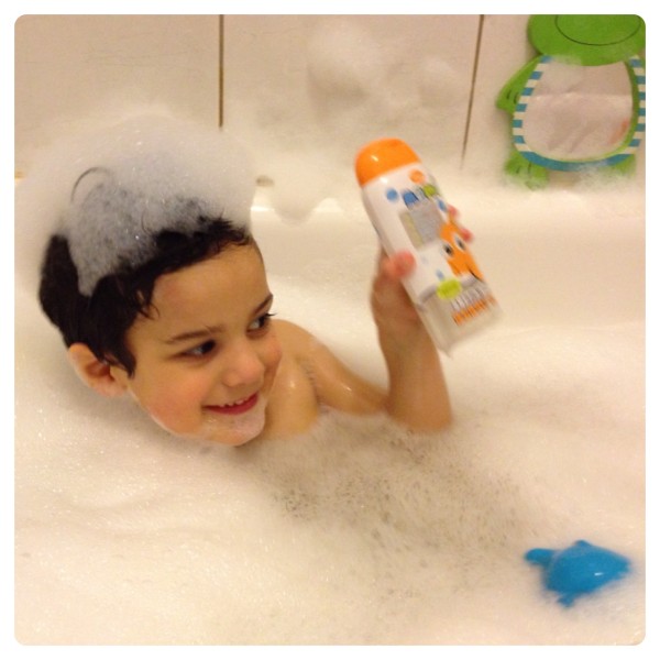 Little Man Having Fun in the Bath