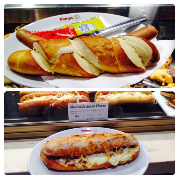 German Hot Dog and Meatball Sandwich