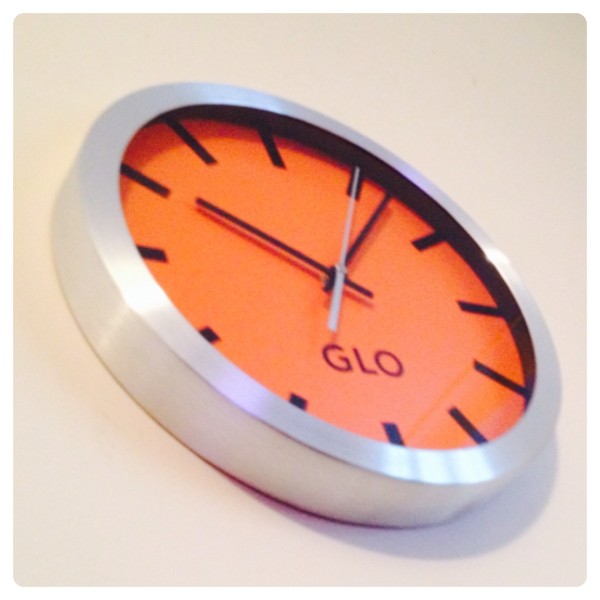 GLO Aluminium Wall Clock