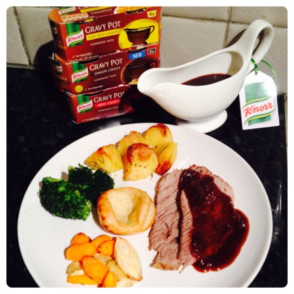 Sunday Roast Dinner with Knorr Gravy Pots