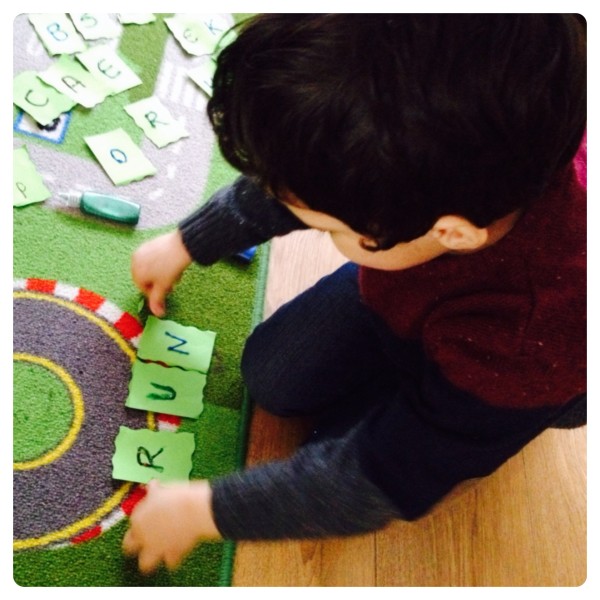 Making Words with Letter Scramble