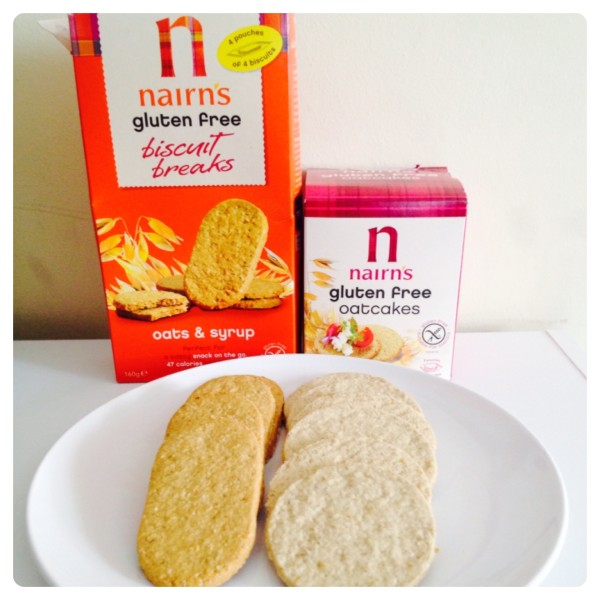 Snack: Nairn’s Oat and Syrup Biscuits and Nairn’s Oatcakes 