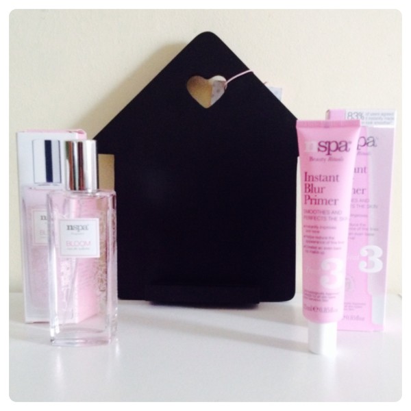 Asda Heart Chalkboard, NSPA Instant Blur Primer and Bloom Fragrance 