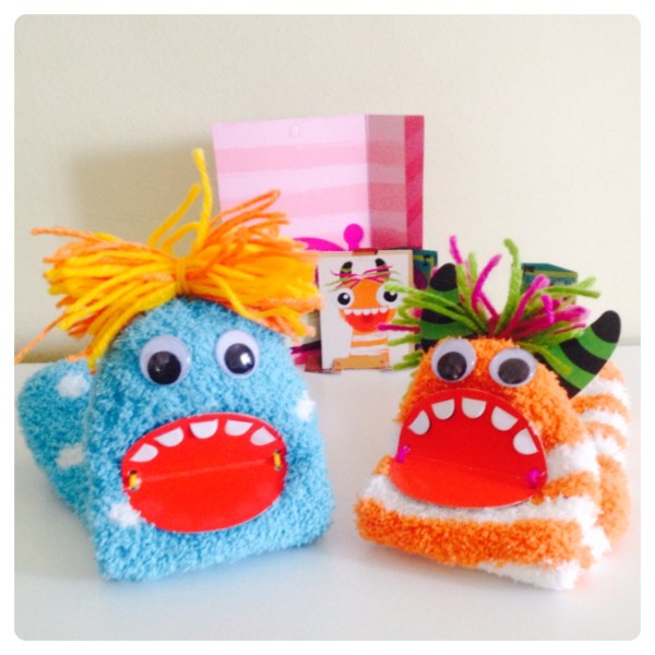 Handmade Sock Puppet Monsters