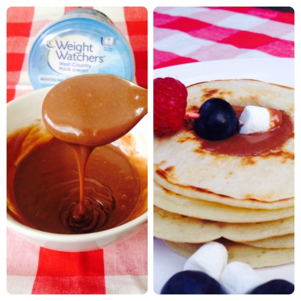 Chocolate Sauce with Weight Watchers Thick Cream