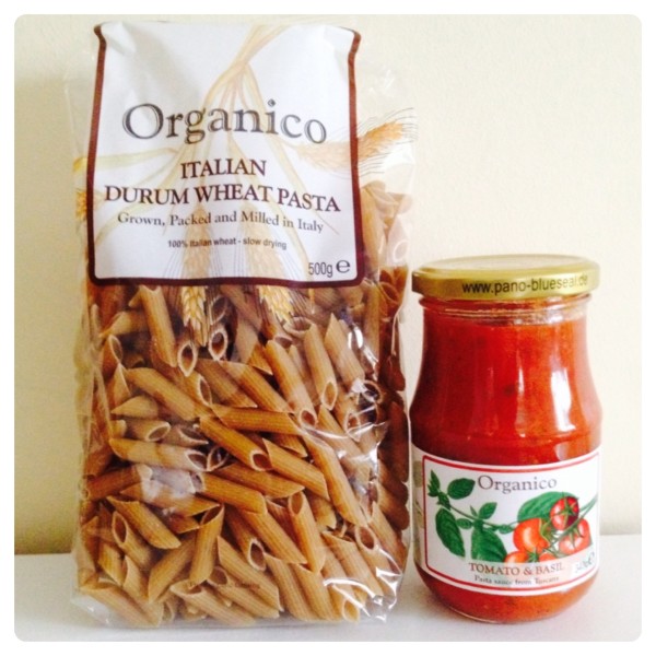 Organico Pasta and Tomato and Basil Sauce