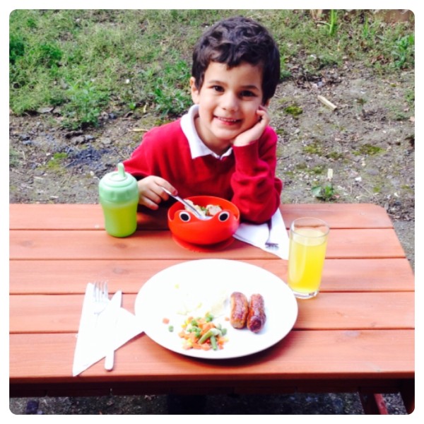 Outdoor Fun with Wooden Sand and Water Picnic Table