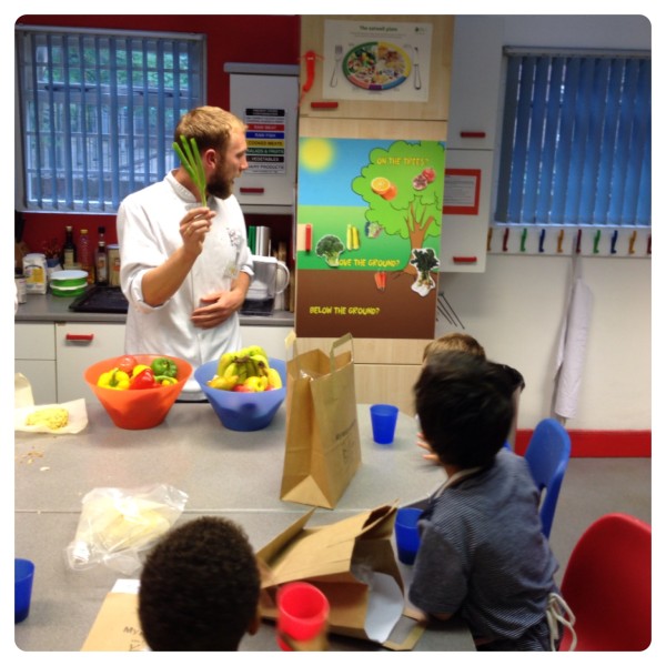 Learning about Food at Kids' Cookery School