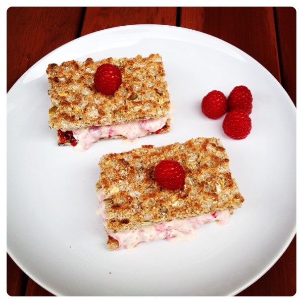 Ryvita Raspberry Ripple Ice Cream Sandwich Recipe