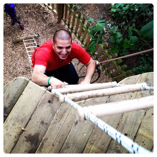 Wooden Ladders at Go Ape